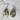 Brown Lip Crackling Teardrop Earring. Earring