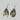 Brown Lip Crackling Teardrop Earring. Earring
