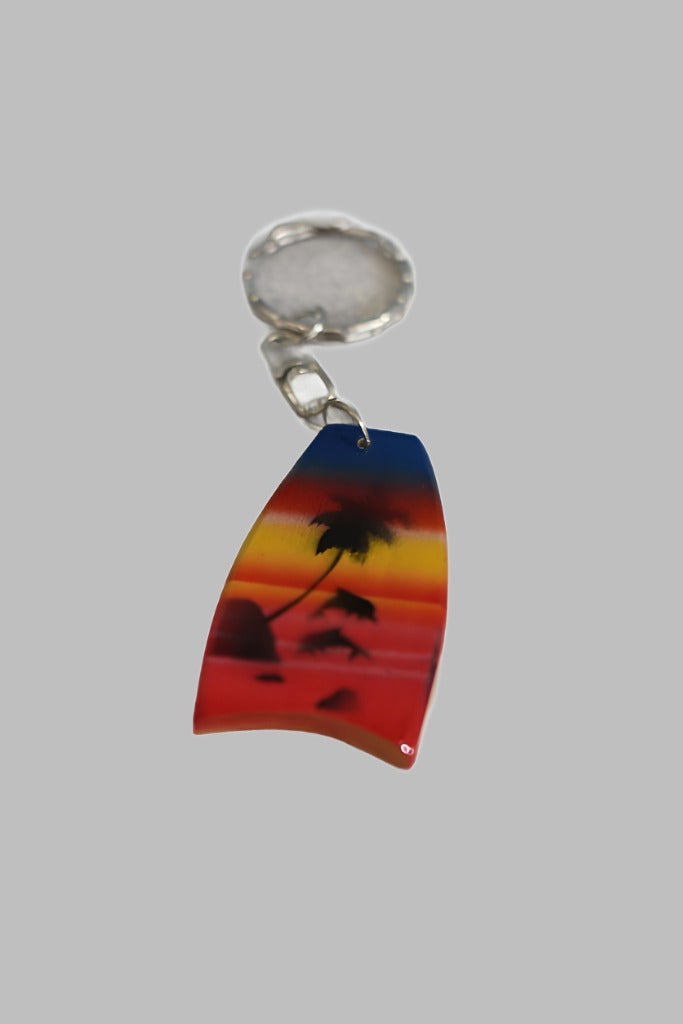 Airbrush Keyring Boogie Board Assorted Designs Key Ring