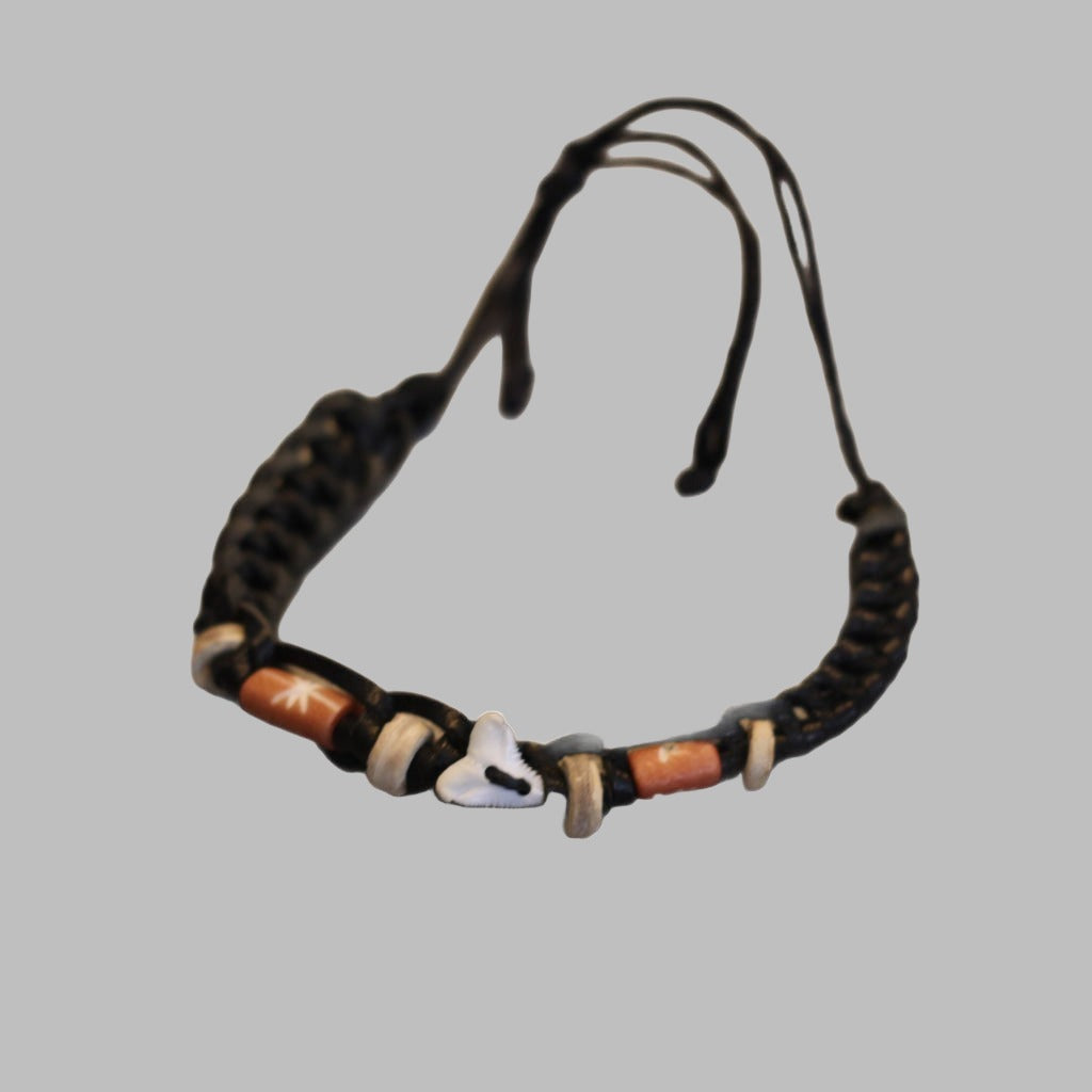 Assorted Sharks Tooth Bracelet On Cord