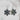 Earring Blacklip Flower Design.