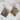 Earring Blacklip Square