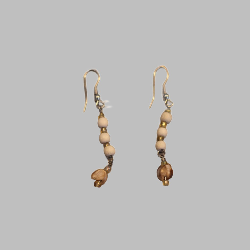 Earring Coco With Browwn Shell