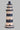 Half Lighthouse Key Holder Blue And White 50Cm Nautical Decor