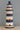 Half Lighthouse Key Holder Blue And White 50Cm Nautical Decor