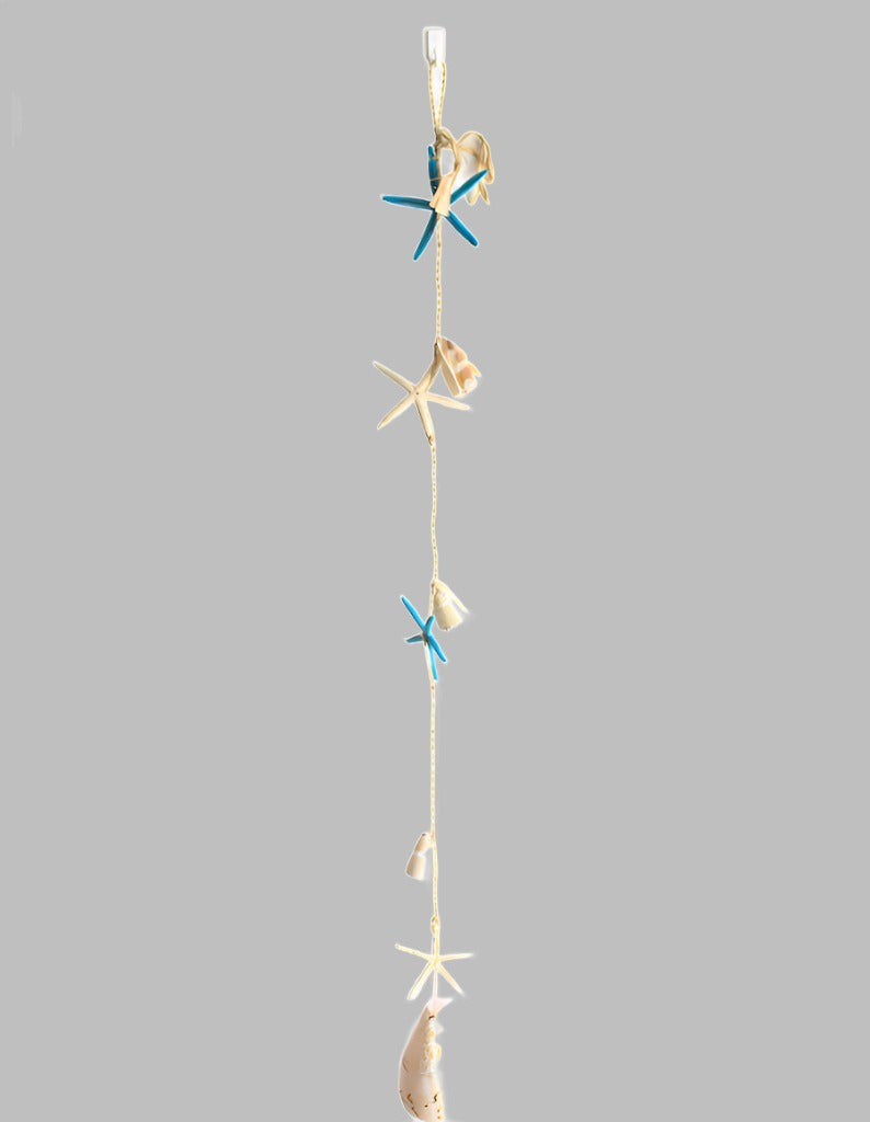 Hanger 43 Inch With Starfish Melo And Cone Shell Hangers & Chandeliers