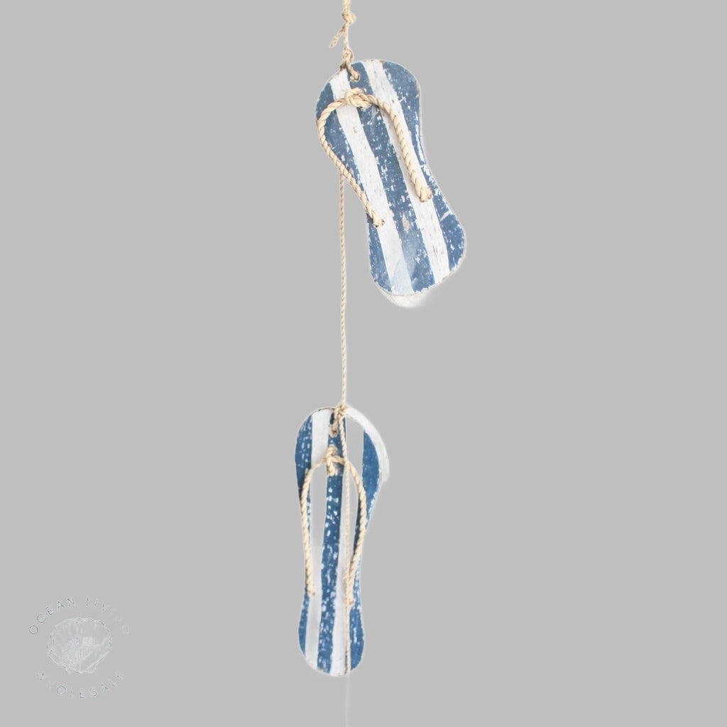 Hanger Wooden Sandle Blue And White 100Cm Hangers &amp; Chandeliers