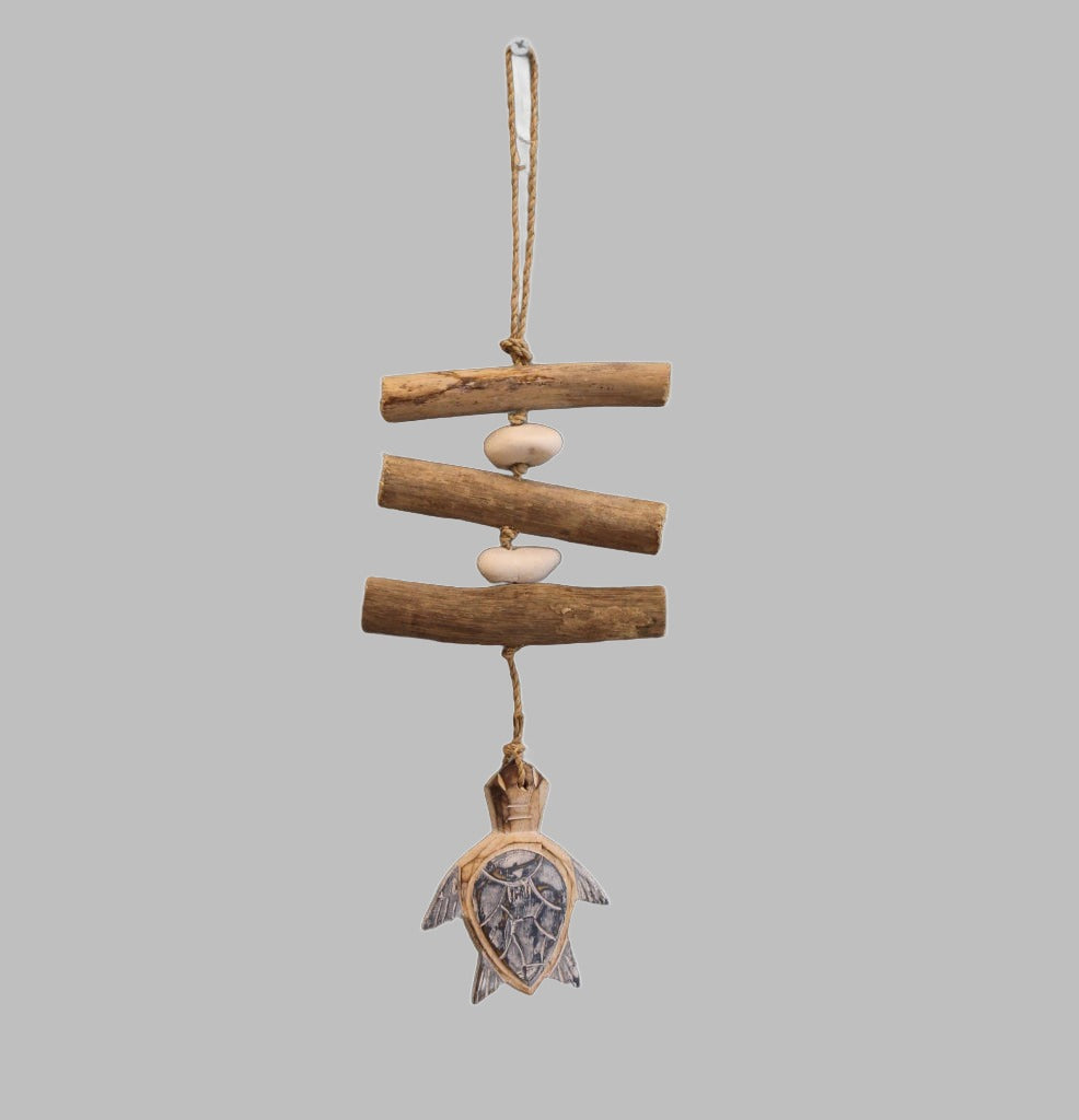 Hanging Single Driftwood Hanger Blue And White Turtle Hangers &amp; Chandeliers