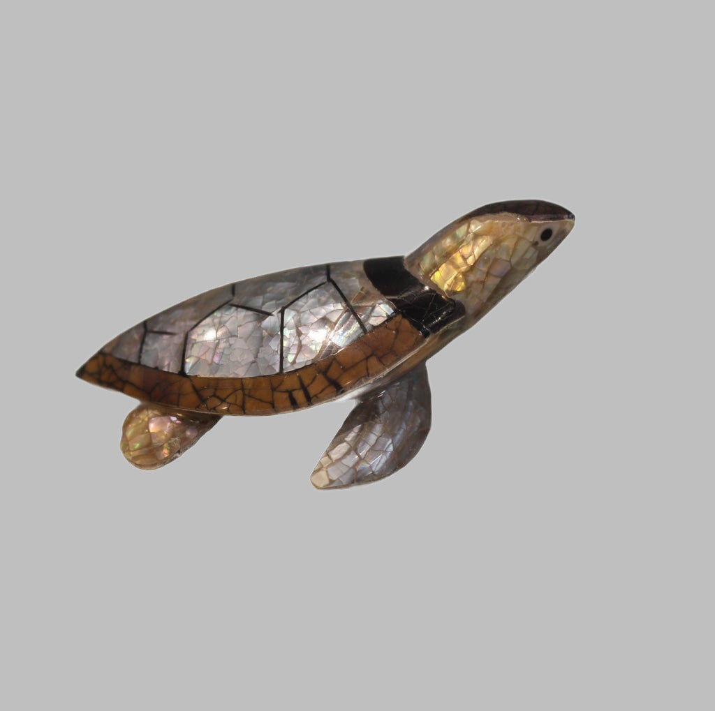 Inlayed Shell Bali Turtle 5-6Cm