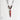 Necklace Black Cord With Brown Bone