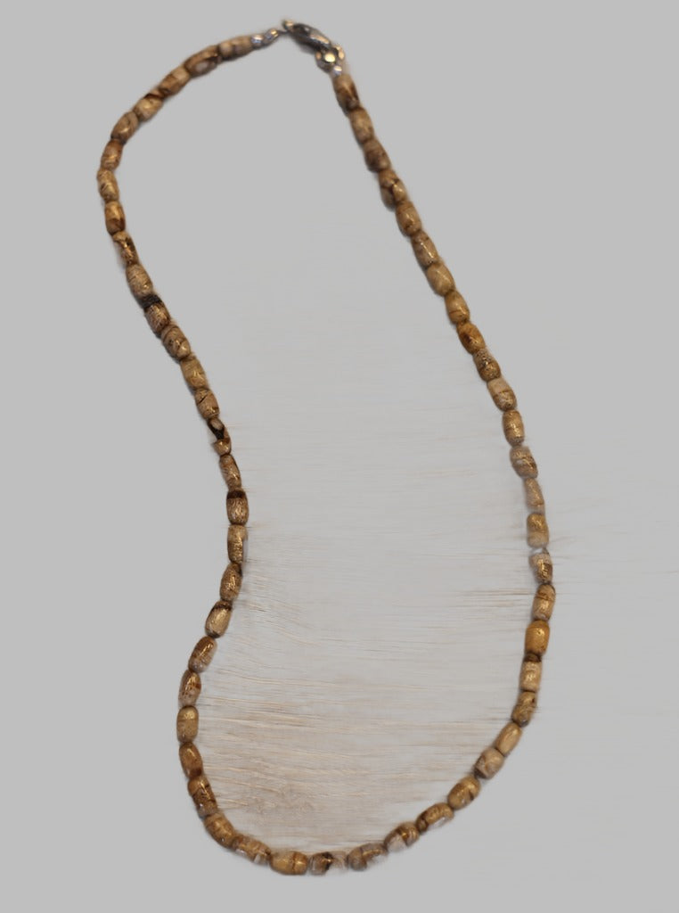 Necklace Brown Coral Beads.