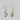 White Mop Shell Rectangle Earring. Earring