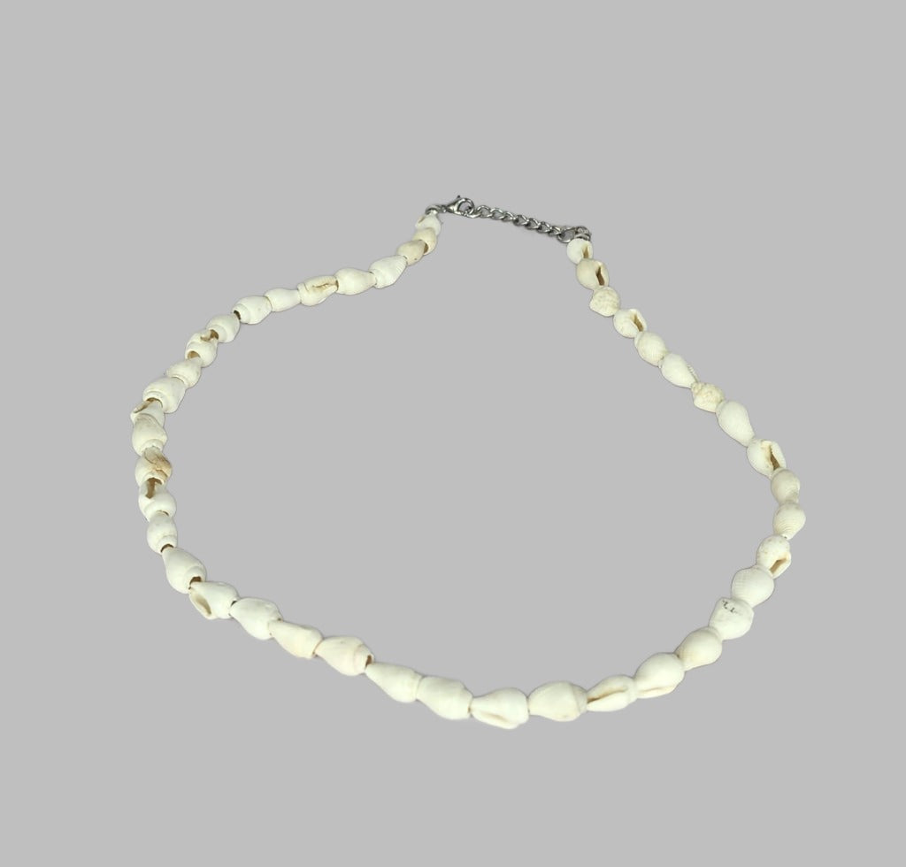 White Nassa Shell Necklace. Bracelet
