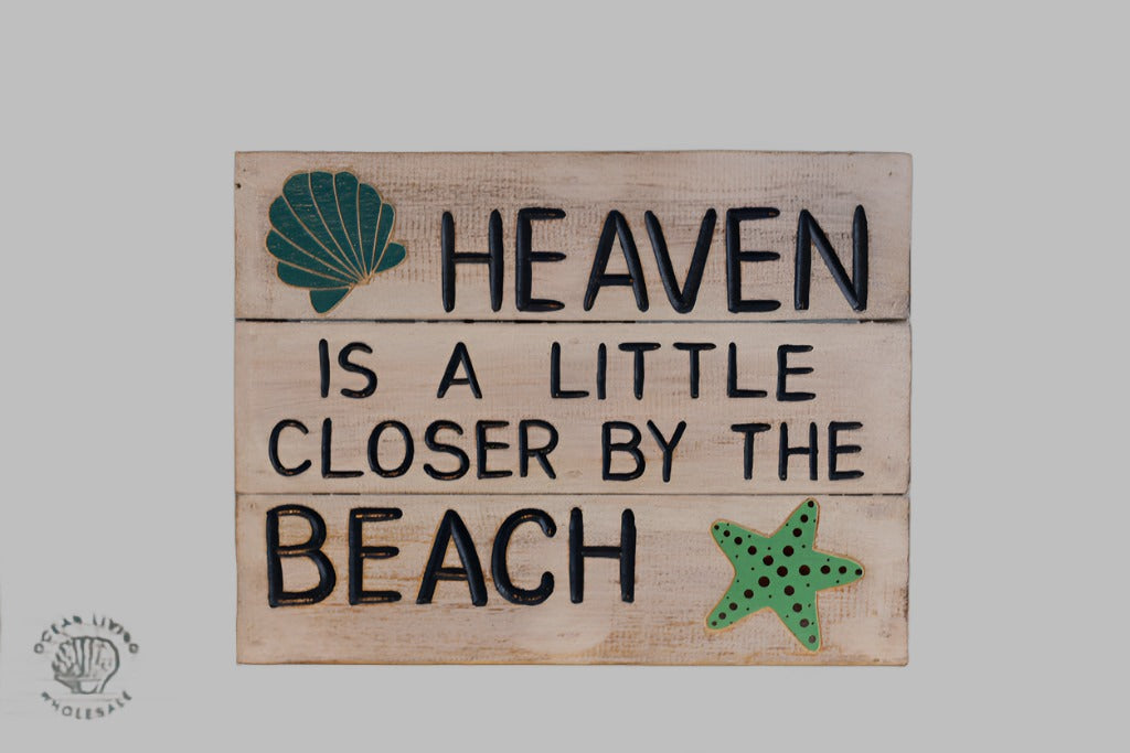 Wooden Sign: (40X30) New Heaven Is A ...