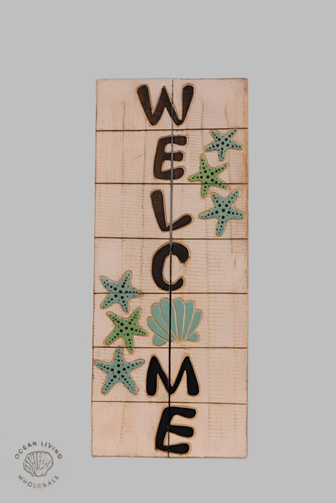 Wooden Sign: (50X20Cm) New Welcome